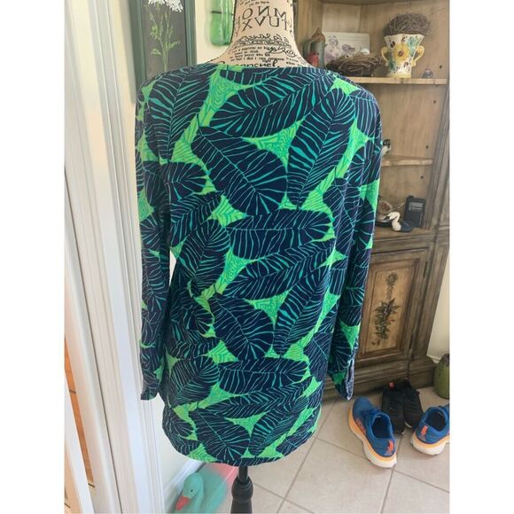 LILLY PULITZER 100% PIMA COTTON Under The Palms Porter Shirt - Picture 3 of 10